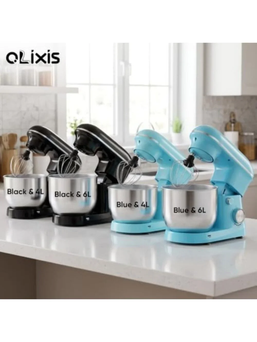 6.3 Qt Tilt-Head Stand Mixer, 10-Speed Electric Mixer for Baking & Cooking